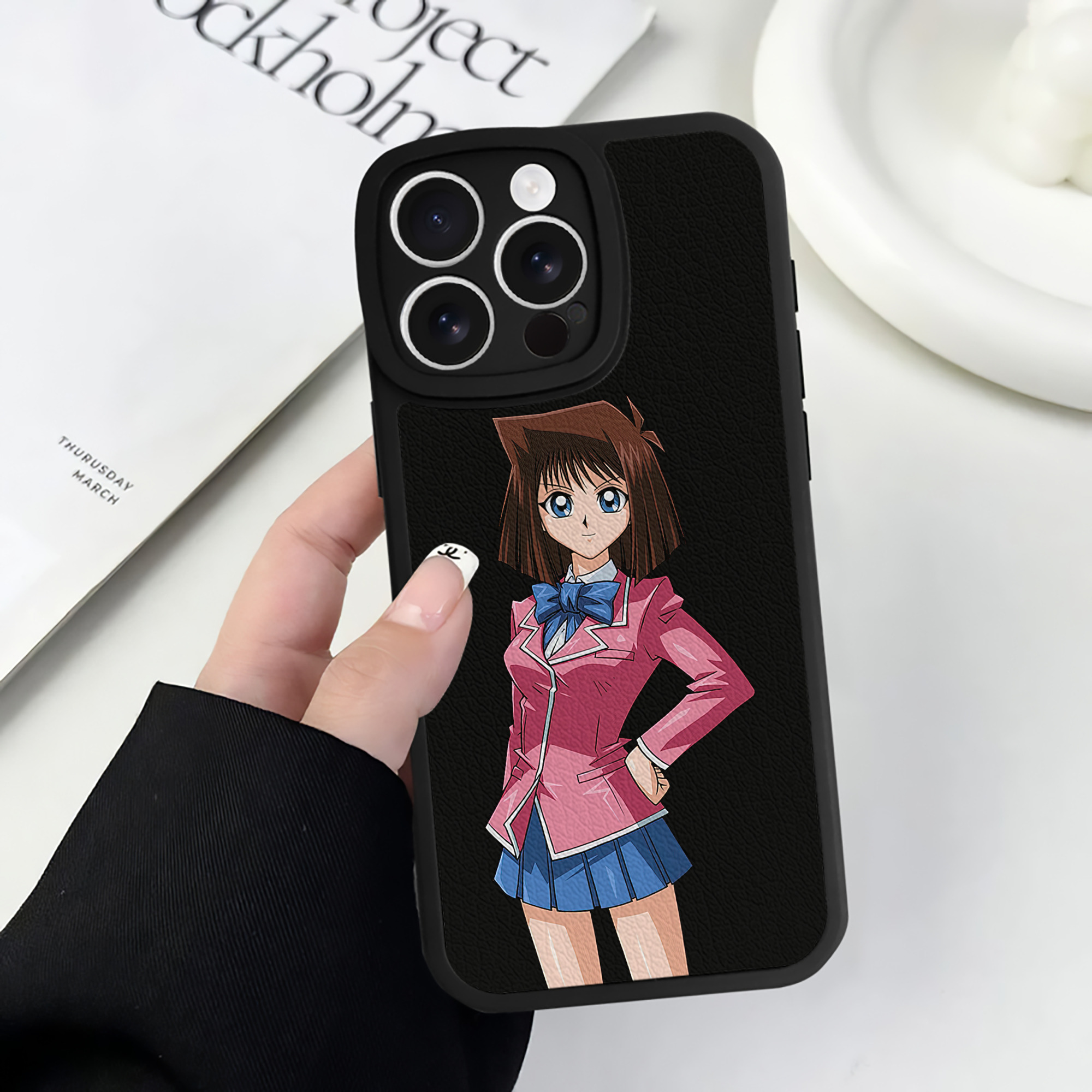 遊☆戯☆王 Yu-Gi-Oh! 【iPhone 16シリーズ対応】シリコンスマホケース（レザー調） 材質：シリコン